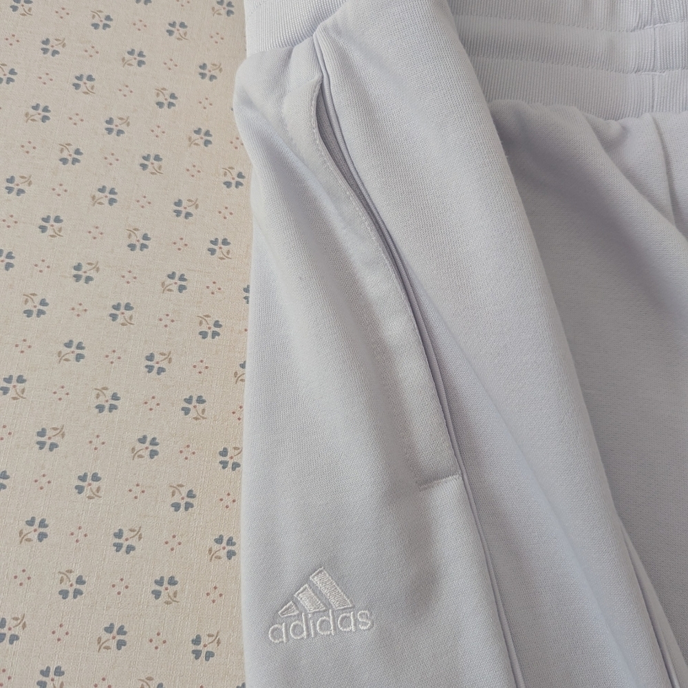 Adidas 2XL White Track Pants Two Side Pockets Street wear Gym Loungewear Sports - Picture 4 of 11